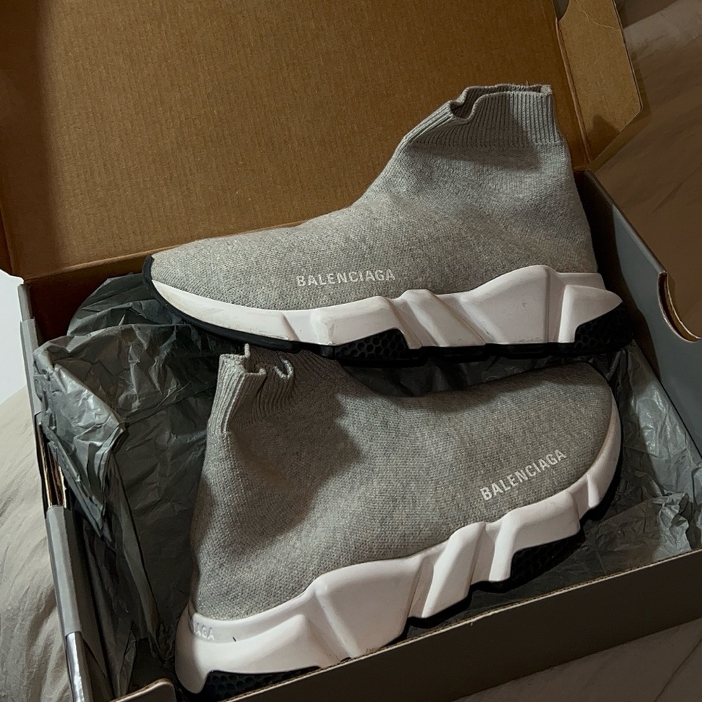 Balenciaga Grey Speed Trainer “Sock Balenciaga”